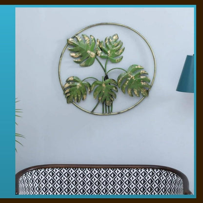 Palm Leaf in Ring – Metal Wall Décor | Modern Home & Wall Decoration - Havenly Homes
