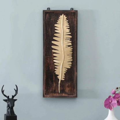 BAY LEAF Wall Décor Iron & MDF Leaf Design Home Decoration - Havenly Homes