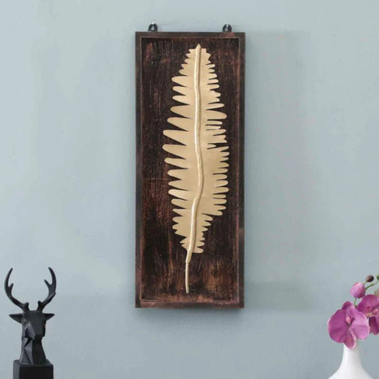 BAY LEAF Wall Décor Iron & MDF Leaf Design Home Decoration - Havenly Homes